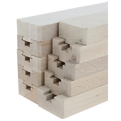 Coulisses de table - Glissières de table en bois Longueur lames 500 mm