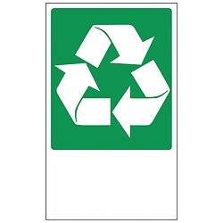 Rectangles de recyclage des déchets 330 x 200 mm
