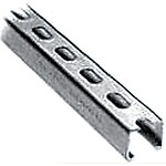 Rail de montage Bis RapidStrut perforés, largeur 41 mm, hauteur 41 mm, épaisseur 2 mm, longueur 3 m