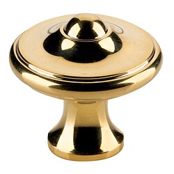 Bouton Lyonnais Ø 30 mm laiton poli