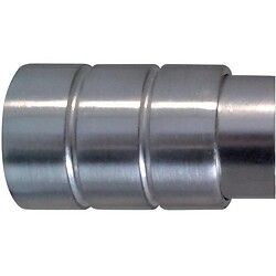 Embouts nickel mat pour tube Ø 28 mm Tendance