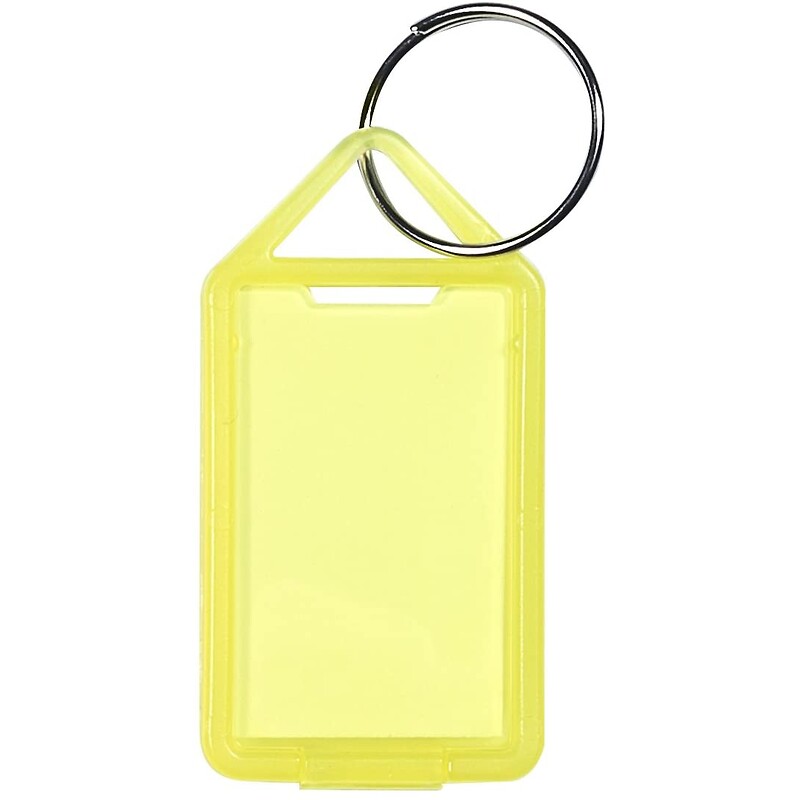 Porte-clés transparent porte-étiquette