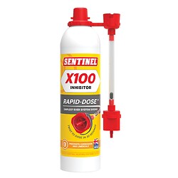 Aérosol inhibiteur de corrosion X100 dose pour installations de chauffage central Rapid-Dose