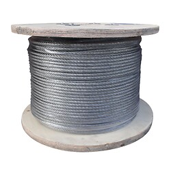 Câble souple en inox 316 pour garde-corps - Ø 6 mm 7x7 - longueur 250 m