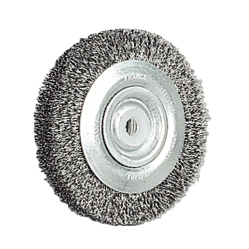Brosse métallique circulaire 125 mm pour touret - Achat Brosse métallique