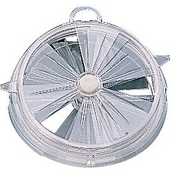 Aérateur rond - Diamètre 192 mm avec volets et tirettes