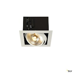 KADUX, encastré de plafond intérieur, simple, blanc mat, GU10/QPAR111, 75W max