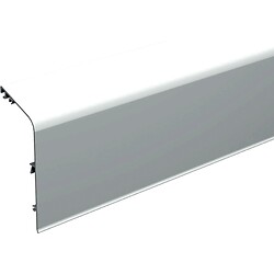 Bandeau en aluminium 11164/300 longueur 3m pour double voie pour rail volets coulissants Win-Slide R