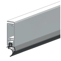 Profils d'encadrement de portes ASP - en aluminium anodisé avec joint silicone- kit pour une porte 