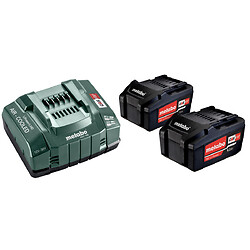 Pack énergie sans fil 18V 2 batteries 5,2Ah Li-Power + chargeur ASC 145