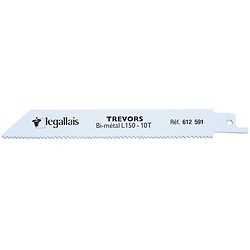 Lames de scies sabre bi-métal Trévors, longueur 152 mm, 10 dents, carte de 5 lames