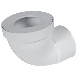Pipe coudée CW933F femelle courte blanche