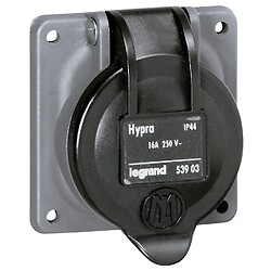 Socle de tableau Hypra IP44 pour prises à brochage domestique