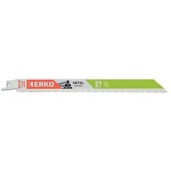 Lames de scies sabres métaux K9, 228x19x0,9 mm, 18 dents/pouce, carte de 5
