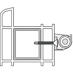 Vis profilés Pvc Renforcés tête fraisée PH Acier Chrom BLC Ent filetées Drillex Pvc, Ø 3,9 mm, L 25 mm, 1000 pi