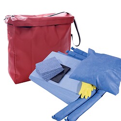Kit absorbant pour interventions d'urgence Hydrocarbures 