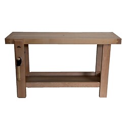 Établi bois menuisier, largeur plateau 500 mm, longueur plateau 1500 mm, référence 152