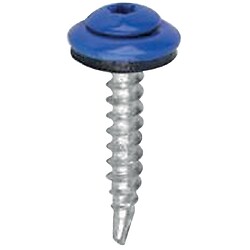Vis de bardage acier cémenté tête cylindrique bombée torx laquée Belvis Bois, blanc RAL9010 4,9x35mm, 100 p