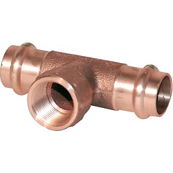 Té bronze diamètre 35 taraudé 15x21 centre 121945
