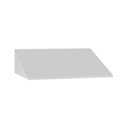 Coiffe inclinée monobloc à emboîter pour vestiaires ligne 50 longueur 900 mm en acier soudé coloris gris 7035