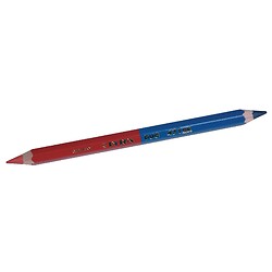 Crayon bicolore bleu rouge
