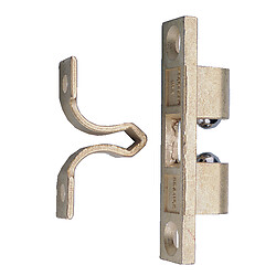 Loqueteaux à billes - pose en applique - zamak laitonné - 8 x 44 mm