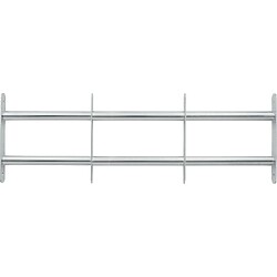 Grille anti-effraction pour châssis et soupirail en acier zingué hauteur 300 mm ajustable en largeur de 700 à 1050 mm