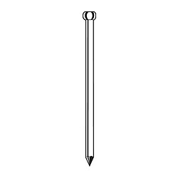 Pointes tête homme acier bleui, diamètre 1,5 mm, longueur 25 mm, boîte de 1 kg