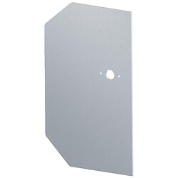 Plaque de propreté inox 304 adhésivée série Boëdic 298 x 180 mm bec de cane à la paire
