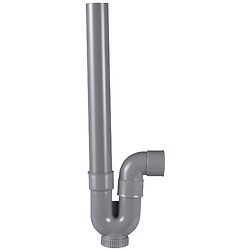 Siphon pour machine à laver simple PVC sortie horizontale