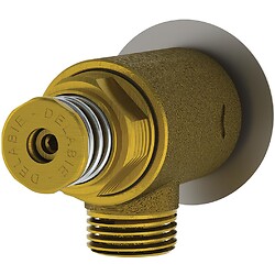 Robinet équerre corps brut + contre écrou Tempostop lavabo M1/2 temporisé 7 sec