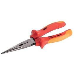 Pince à bec demi-rond droit isolée 1000V longueur 160 mm - 237-16TI