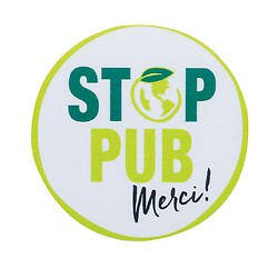 Sticker adhésif de boîtes aux lettres - stop pub