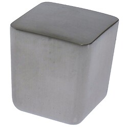 Bouton zamak carré Mini 8151 - 25 x 25 mm - finition noir