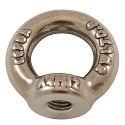 Anneau de levage femelle inox 316 forgé taraudage 10mm sachet de 2 pièces