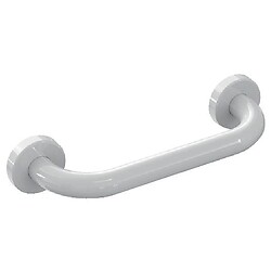Barre de maintien droite aluminium teinte blanche Bailleron Ø 32 mm à fixations invisibles - longueur 300 mm