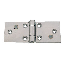 Charnière rectangulaire double feuille - façon canne - acier 40 x 100 mm