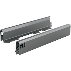 Kit tiroir ArciTech longueur 270 mm - hauteur 94 mm - coloris anthracite - livré avec profils, attaches-façade et caches