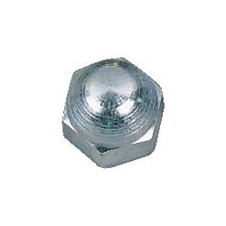 Écrous borgnes acier zingué blanc, diamètre 3 mm, boîte de 200 écrous