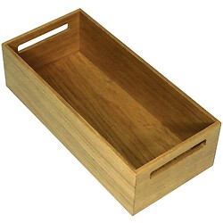 Boîte avec poignée en bois FineLine