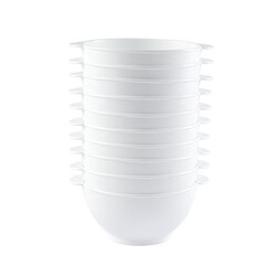 Bols à anses 50 cl - Lot de 10 - blanc