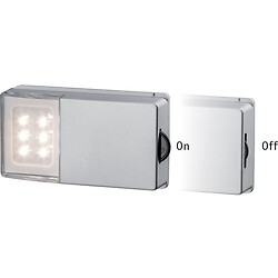 Réglette lumineuse LED extra plate rechargeable avec détecteur de mouvement  405 mm noire - Atlas SYNERCIA ❘ Bricoman