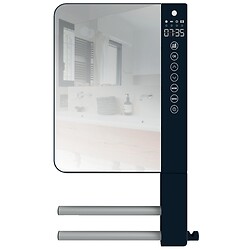 Sèche-serviettes électrique soufflant Télia avec miroir + 2 barres