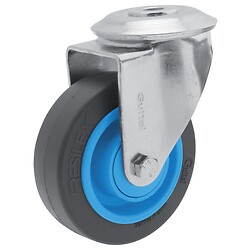 Roulette pivotante à oeil roue Résilex® pour charges moyennes - Gemroll