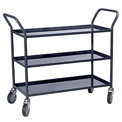 Servante chariot 3 plateaux tôle 200 kg