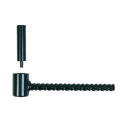 Gond pour parpaing acier noir axe de Ø 14 mm tige fer à béton de Ø 10 x 130 mm sceau de 50 pièces