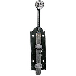 Verrou vertical à coulisse à plaquer en acier longueur 250 mm type Midi