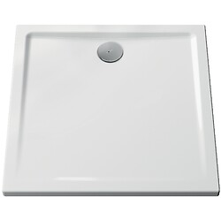 Receveur de douche céramique Cascade ultra-plat blanc brillant VitrAantislip (antidérapant) 120x80 cm