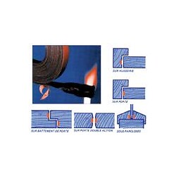 Joints souples élastomère adhésifs intumescents Tramifeu largeur 10 mm, épaisseur 2 mm, longueur 6 m