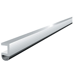 Profil d'encadrement de porte en PVC avec joint PVC souple type PTS - N coloris blanc
